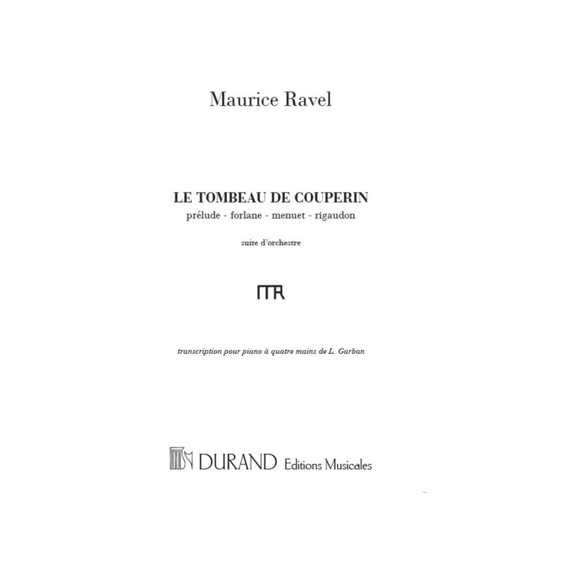 9790044075706DR_00981000 Tombeau De Couperin 4 Ms