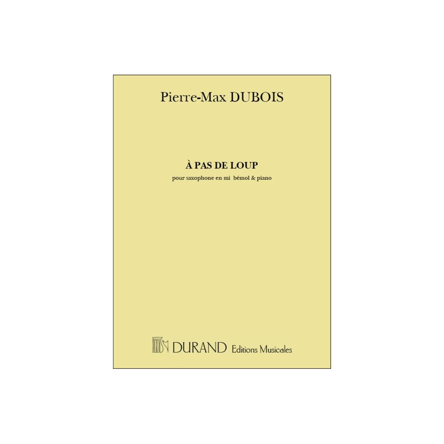 9790044077618RR_00054600 A Pas De Loup Sax Mib-Piano