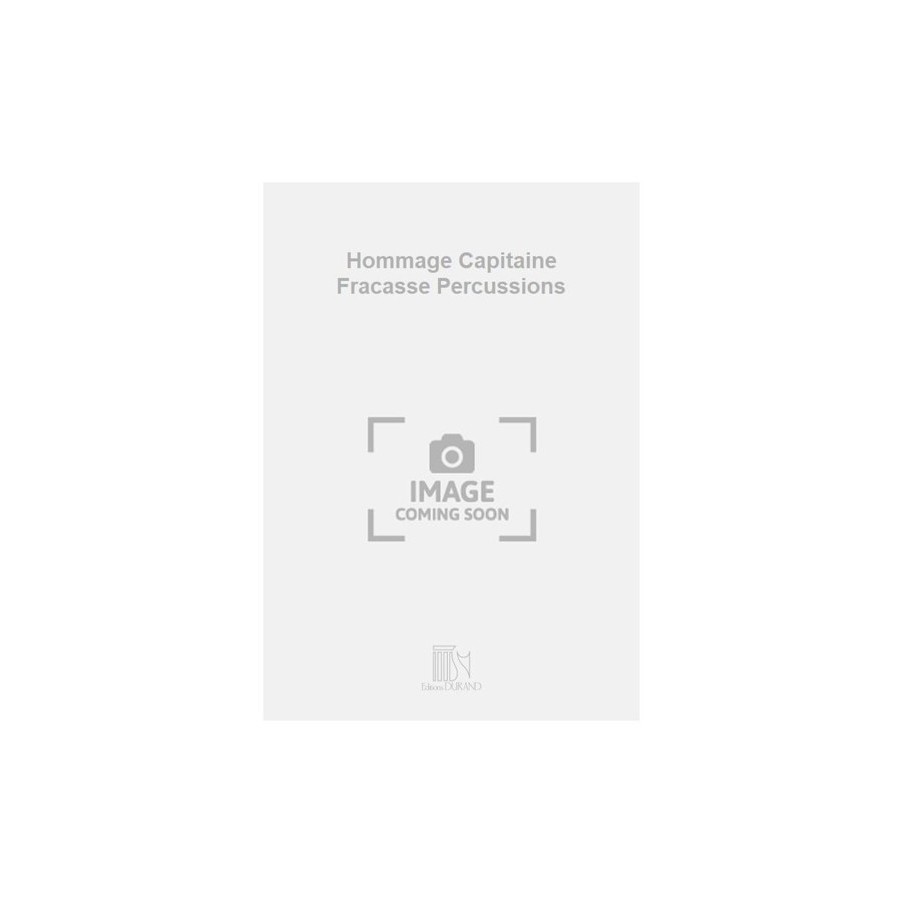9790044078684RR_00134400 Hommage Capitaine Fracasse Percussions