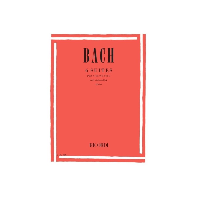 9790041807843ER_00078400 6 Cello Suites - Violin Solo