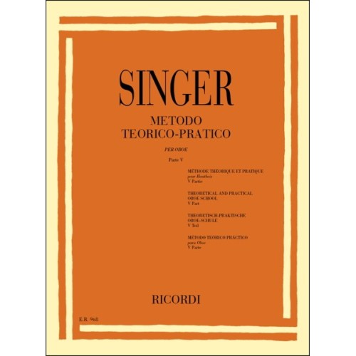 9790041809687ER_00096800 Metodo Teorico - Pratico Per Oboe
