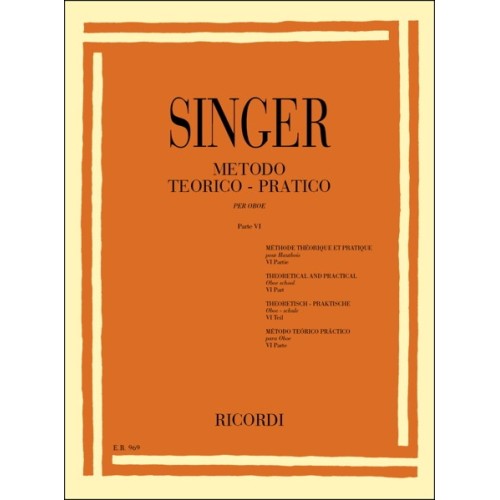 9790041809694ER_00096900 Metodo Teorico - Pratico Per Oboe