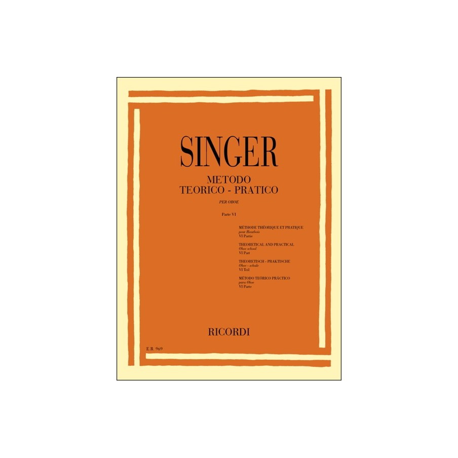 9790041809694ER_00096900 Metodo Teorico - Pratico Per Oboe