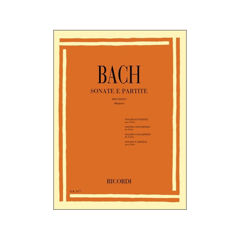 9790041824772ER_00247700 Sonatas And Partitas For Violin