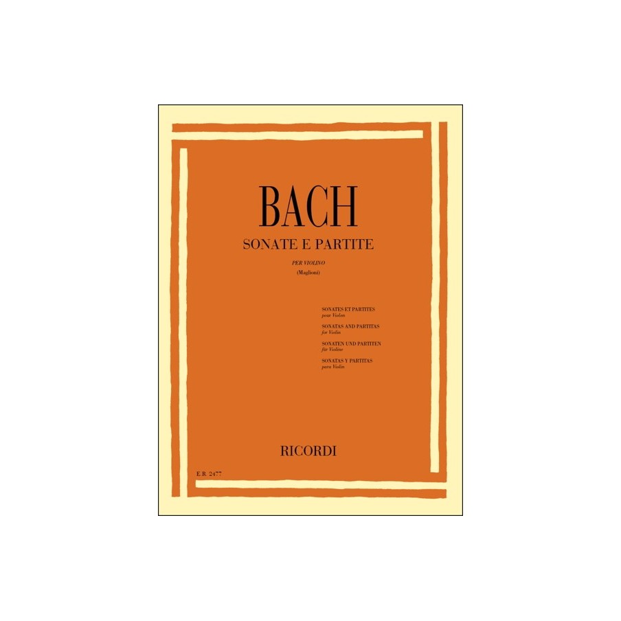 9790041824772ER_00247700 Sonatas And Partitas For Violin