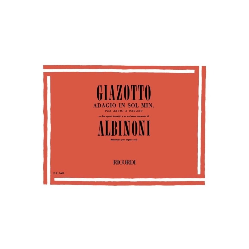 9790041826080ER_00260800 Adagio in sol minore