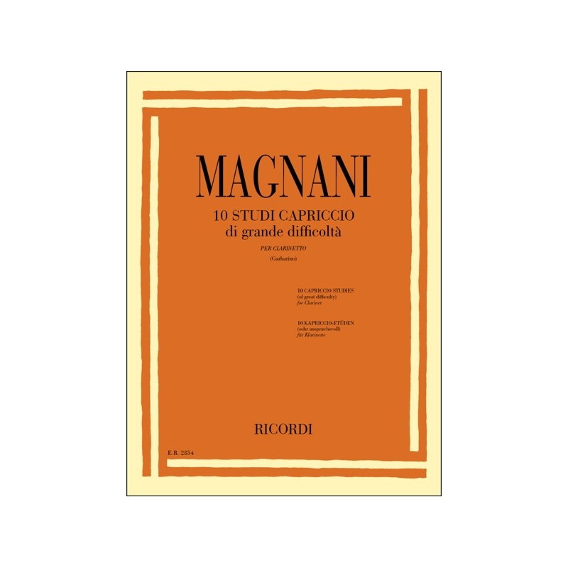 9790041828541ER_00285400 10 Studi Capriccio Di Grande Difficoltà