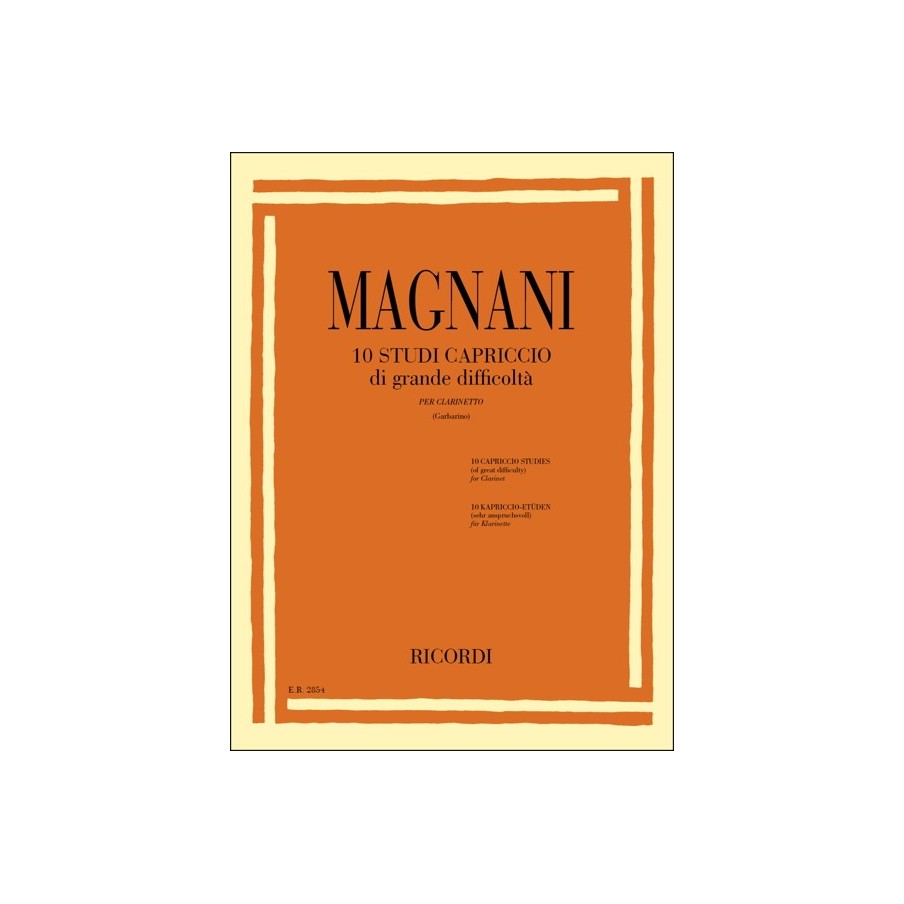 9790041828541ER_00285400 10 Studi Capriccio Di Grande Difficoltà
