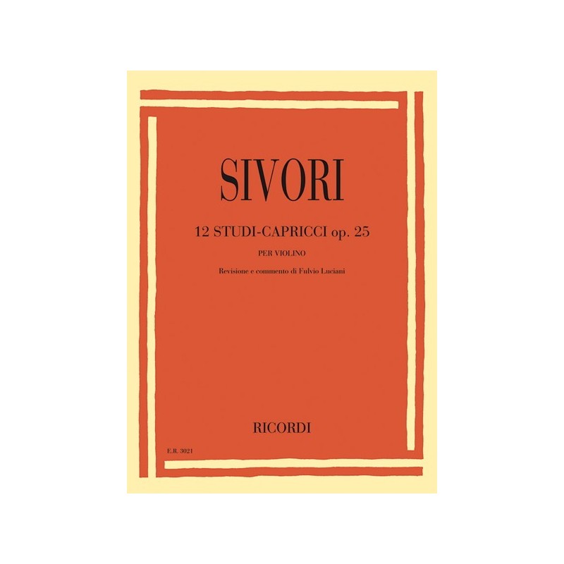 9790041830216ER_00302100 12 Studi-Capricci Op. 25