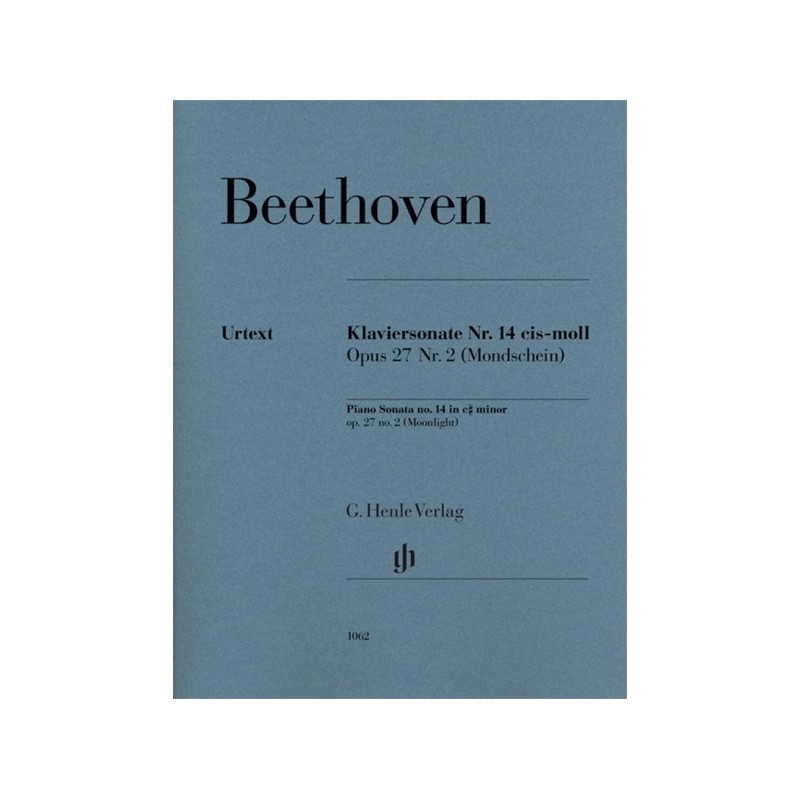 9790201810621HN1062 Klaviersonate Nr. 14 cis-moll op. 27 Nr. 2