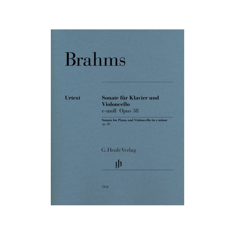 9790201811345HN1134 Sonata In E Minor Op. 38 For Cello & Piano
