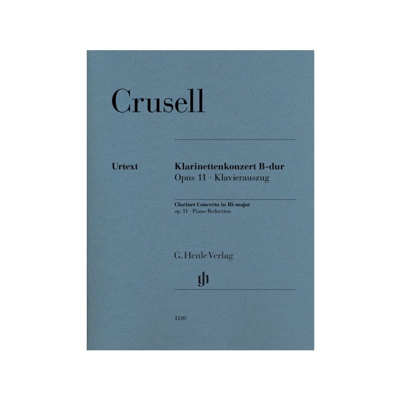 9790201812106HN1210 Clarinet Concerto B flat major op. 11