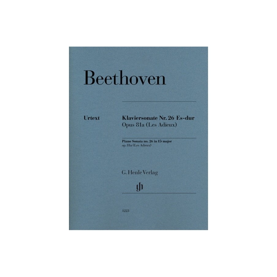 9790201812236HN1223 Klaviersonate Es-Dur Op. 81a