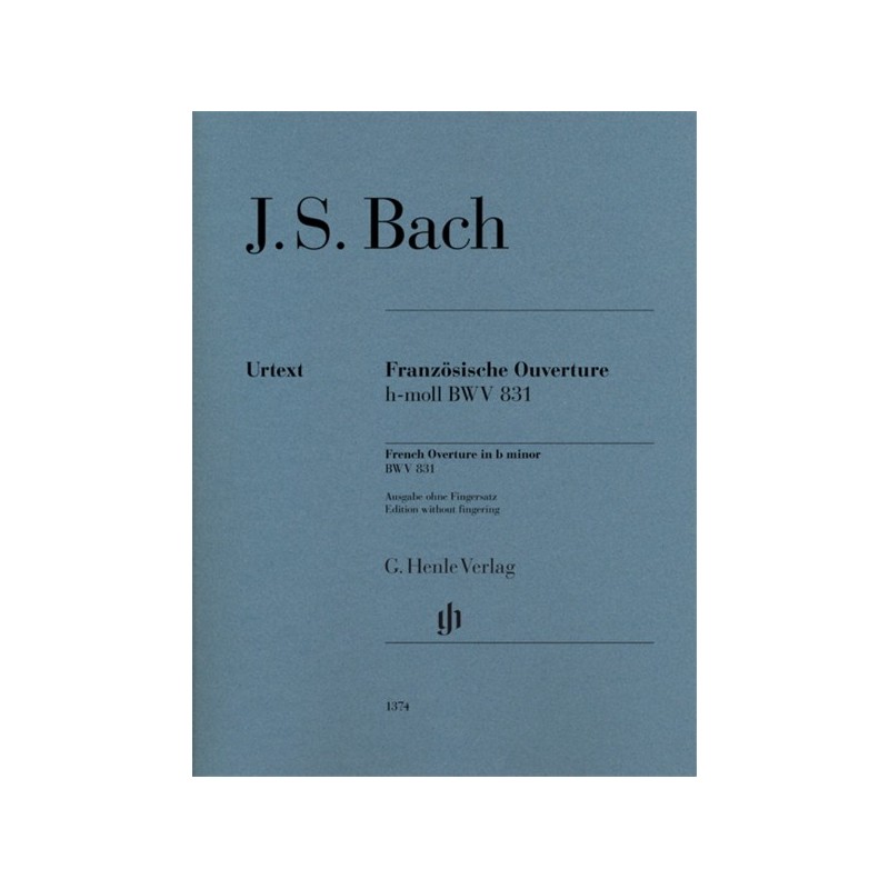 9790201813745HN1374 French Overture B Minor BWV 831