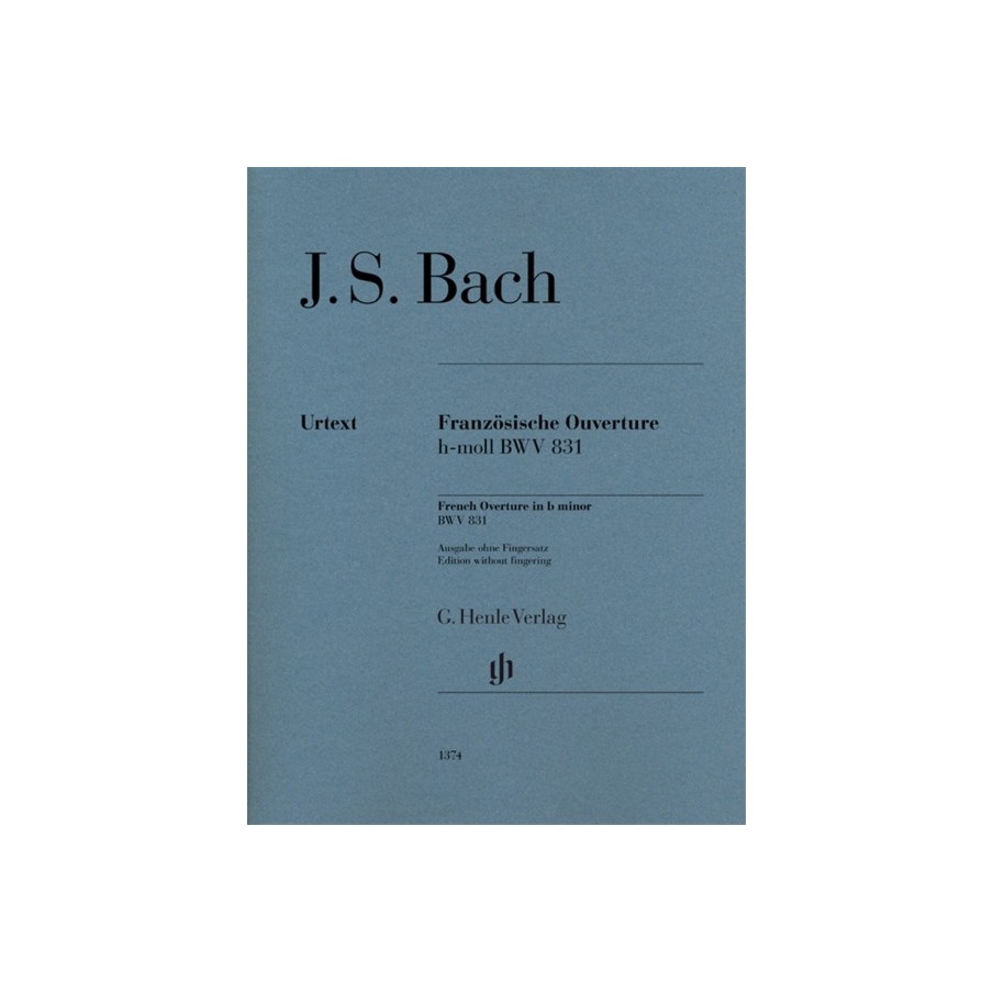 9790201813745HN1374 French Overture B Minor BWV 831