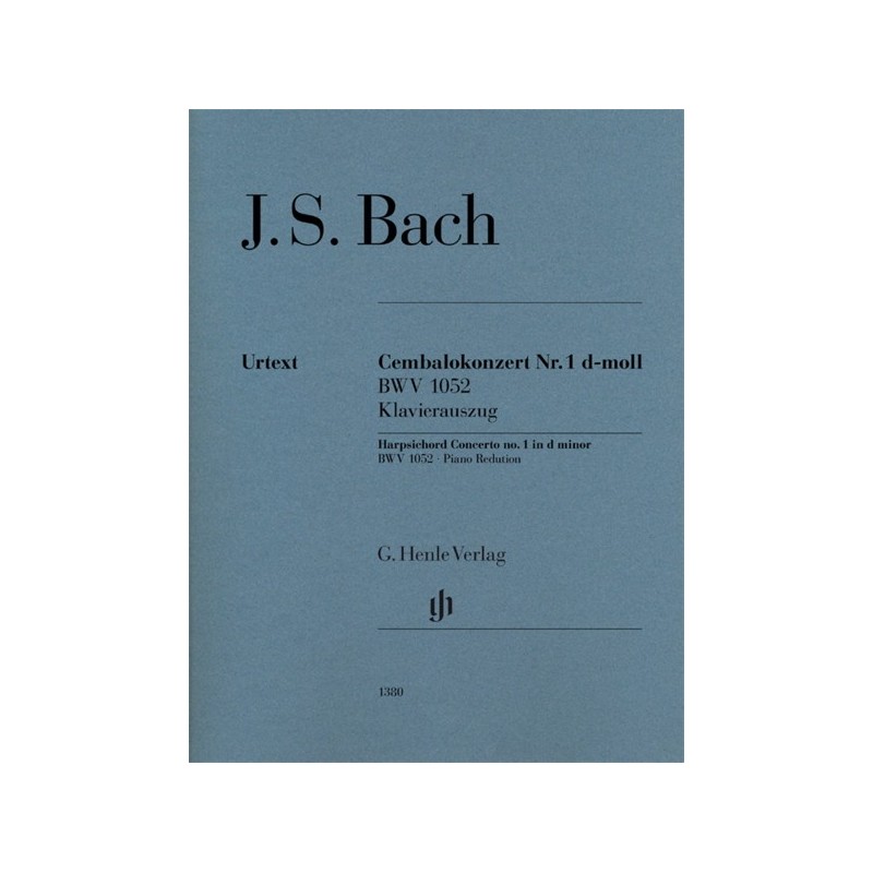 9790201813806HN1380 Harpsichord Concerto no. 1 in d minor BWV 1052