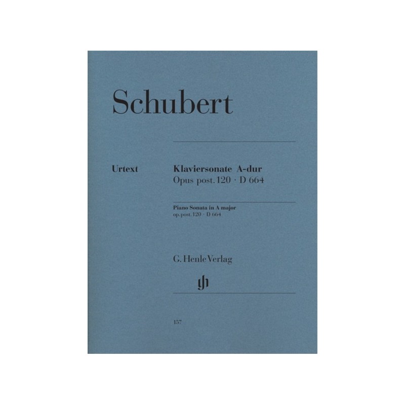 9790201801575HN157 Piano Sonata In A D.664