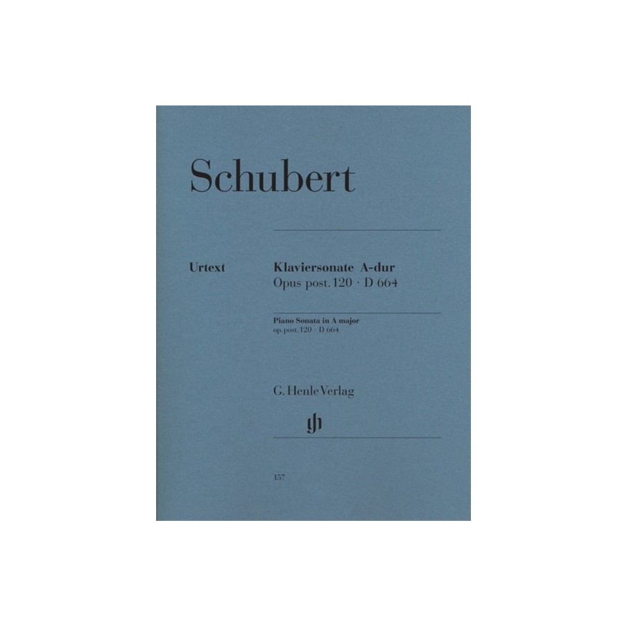 9790201801575HN157 Piano Sonata In A D.664