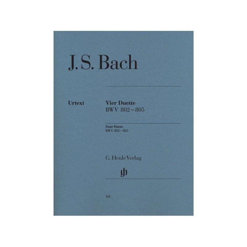 9790201801612HN161 Four Duets BWV 802-805
