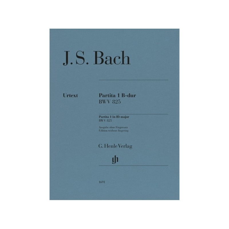9790201816913HN1691 Partita 1 B-dur - BWV 825