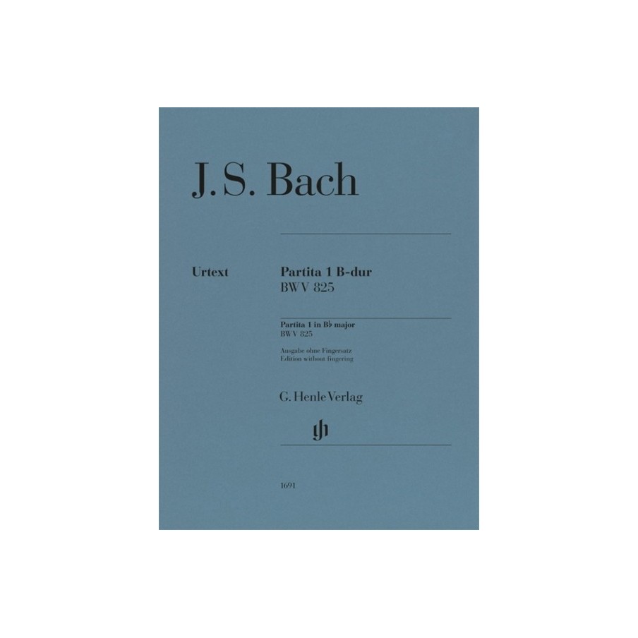 9790201816913HN1691 Partita 1 B-dur - BWV 825