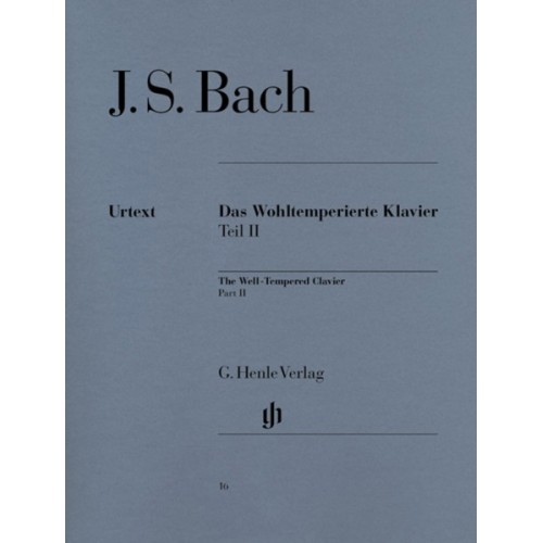 9790201800165HN16 Das Wohltemperierte Klavier Teil II BWV 870-893