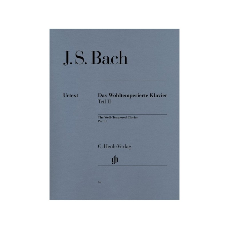 9790201800165HN16 Das Wohltemperierte Klavier Teil II BWV 870-893