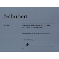 9790201801803HN180 Fantasie F-Moll Fur Klavier Zu Vier Handen D.940