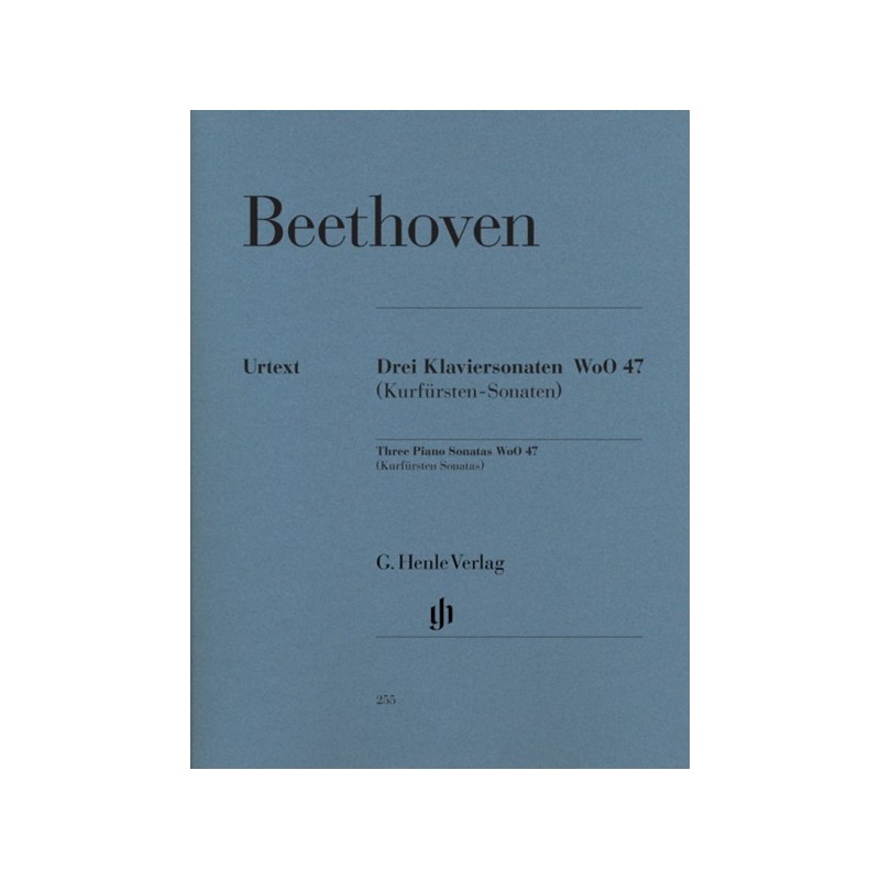 9790201802558HN255 3 Piano Sonatas WoO 47 [Kurfürsten]