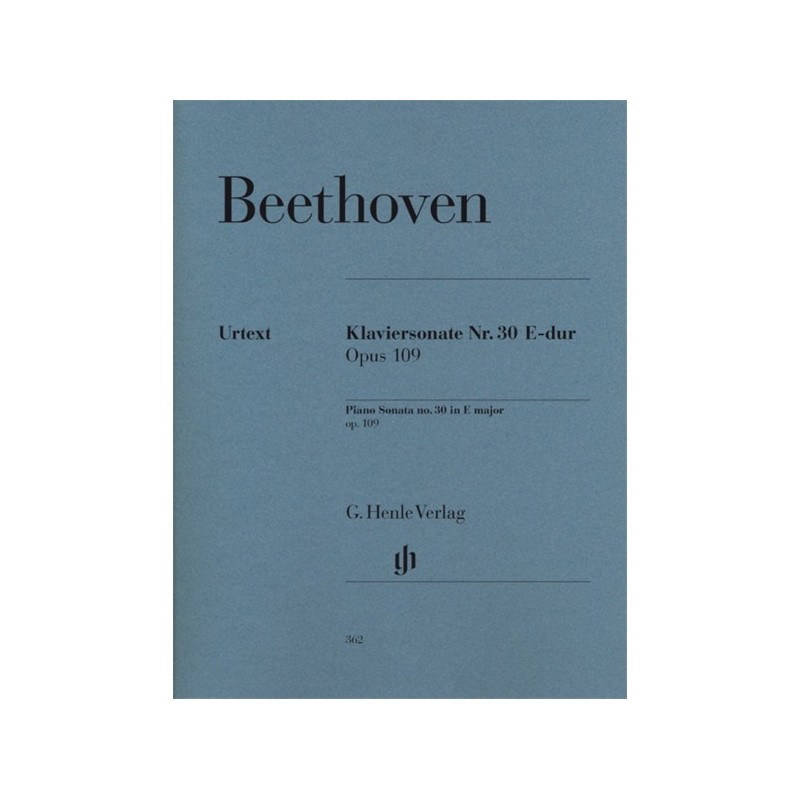 9790201803623HN362 Klaviersonate E-Dur Op. 109