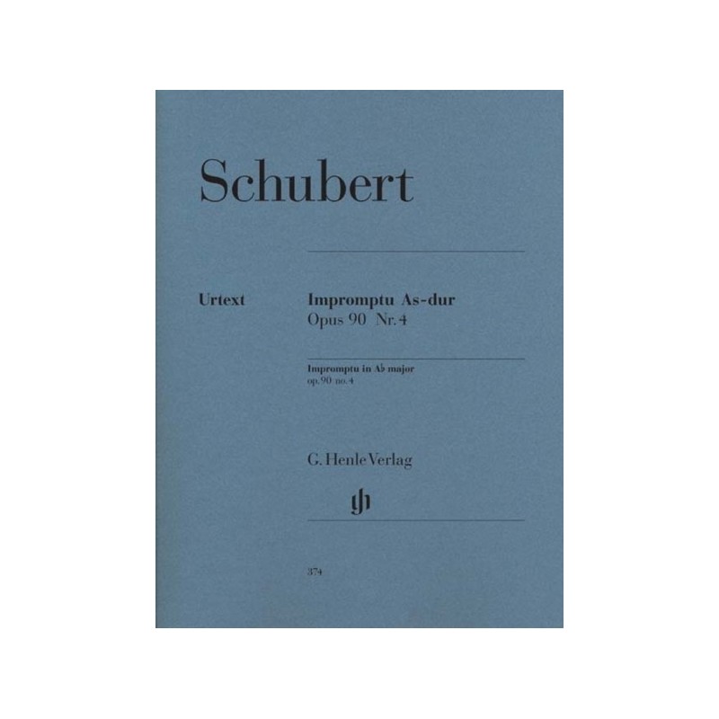 9790201803746HN374 Impromptu In A Flat Op.90 No.4 D899