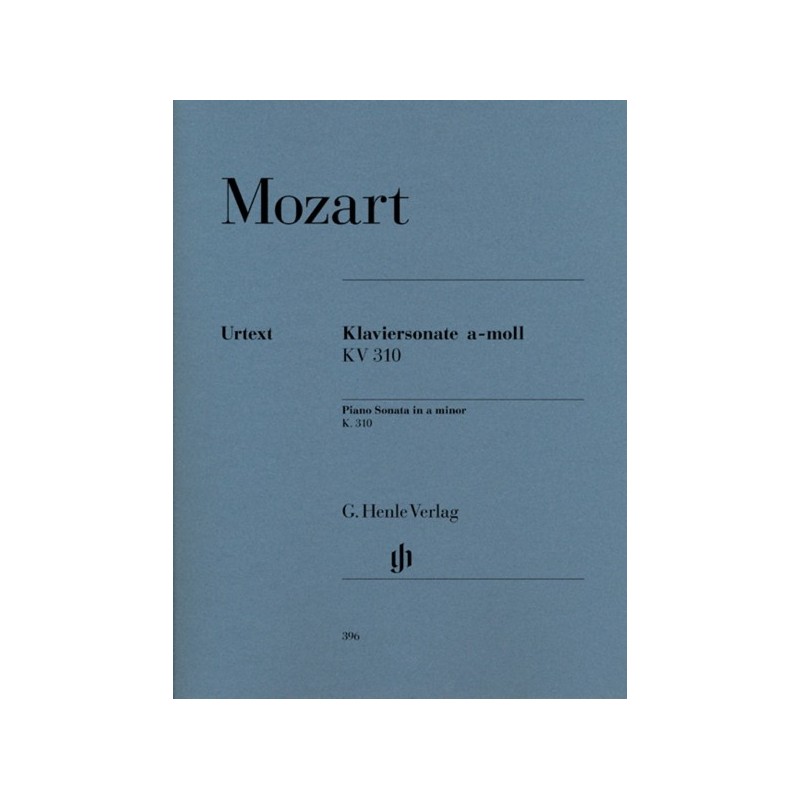 9790201803968HN396 Piano Sonata In A Minor KV 310