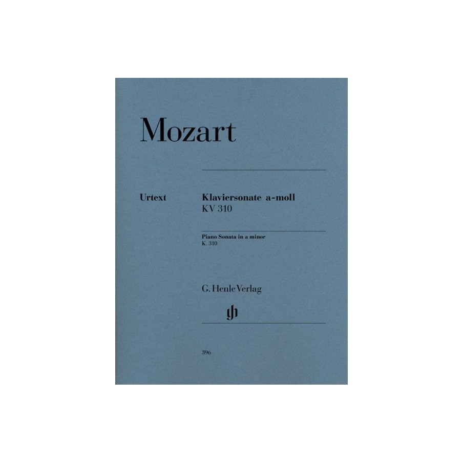 9790201803968HN396 Piano Sonata In A Minor KV 310