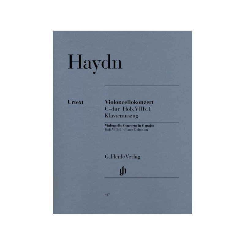 9790201804170HN417 Cello Concerto In C Hob.VIIb