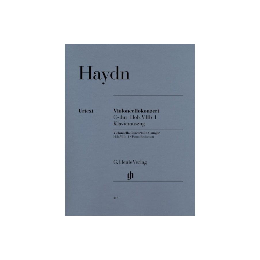 9790201804170HN417 Cello Concerto In C Hob.VIIb