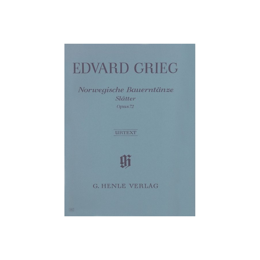 9790201804910HN491 Norwegian Peasant Dances [Slåtter] op. 72