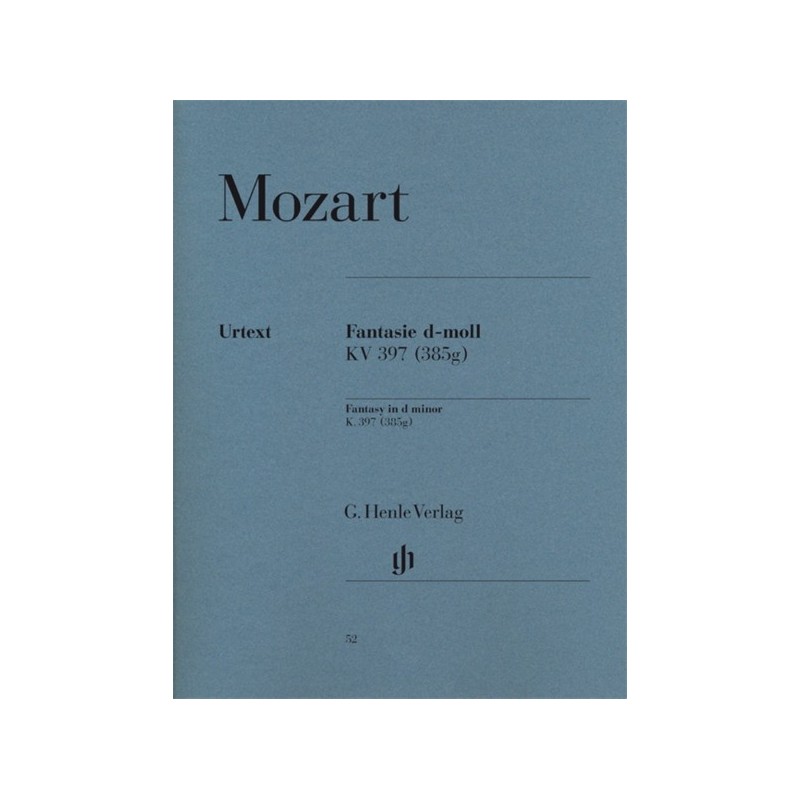 9790201800523HN52 Fantasy In D Minor K.397