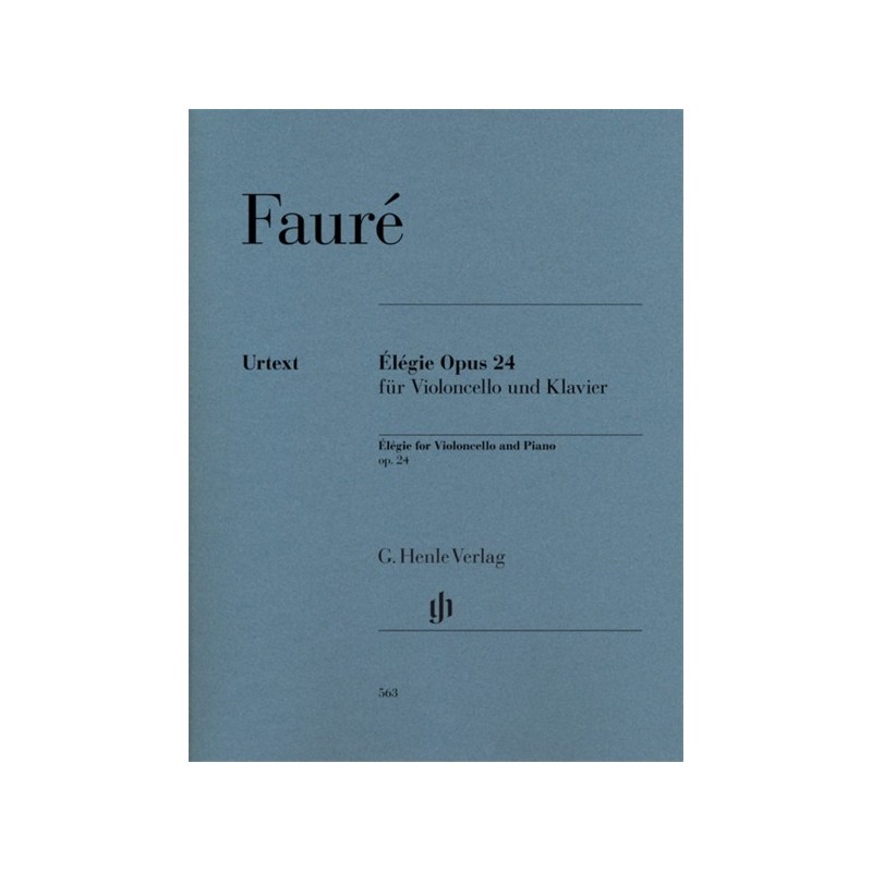 9790201805634HN563 Élégie Op.24 For Violoncello And Piano