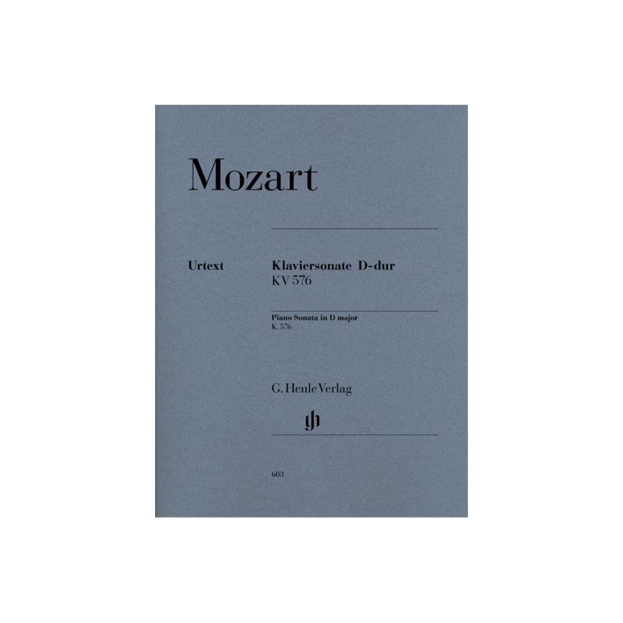 9790201806037HN603 Piano Sonata D major KV 576