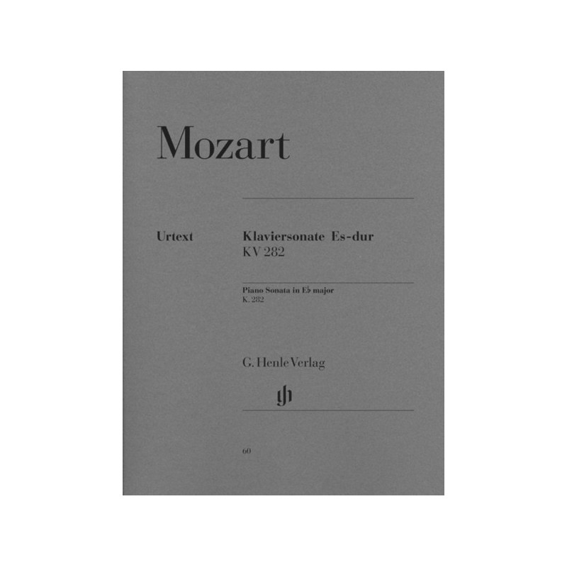 9790201800608HN60 Piano Sonata E Flat Major KV 282
