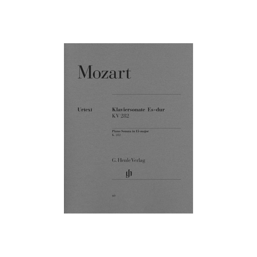 9790201800608HN60 Piano Sonata E Flat Major KV 282