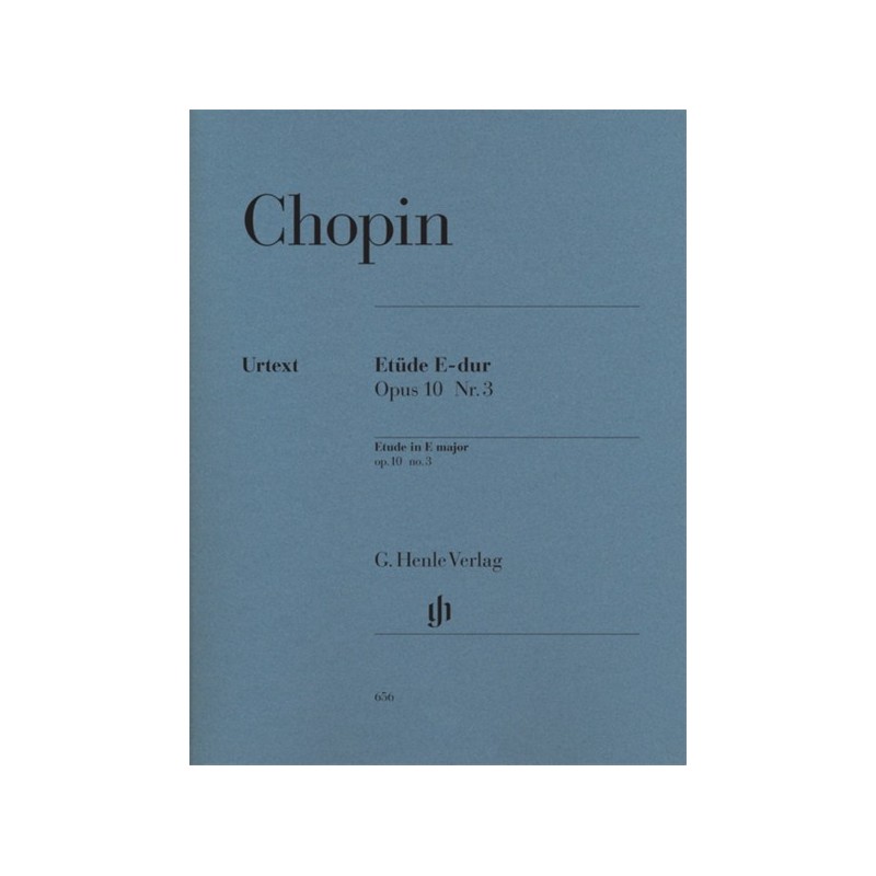 9790201806563HN656 Etude In E Major, Op. 10, No. 3