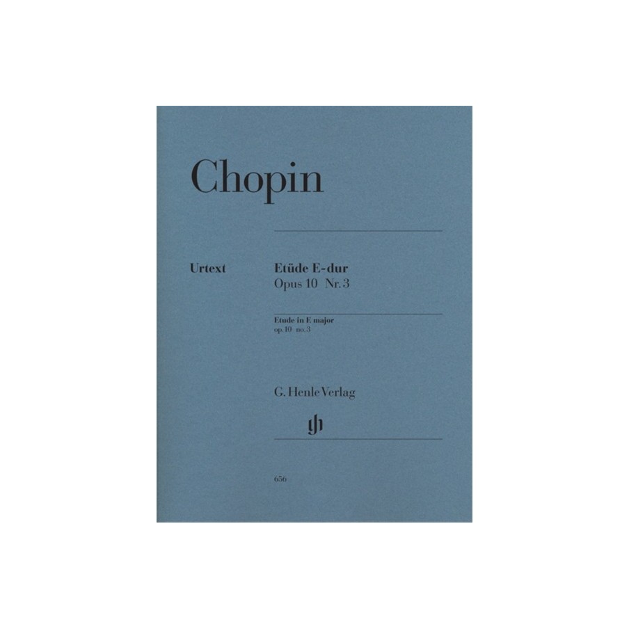 9790201806563HN656 Etude In E Major, Op. 10, No. 3