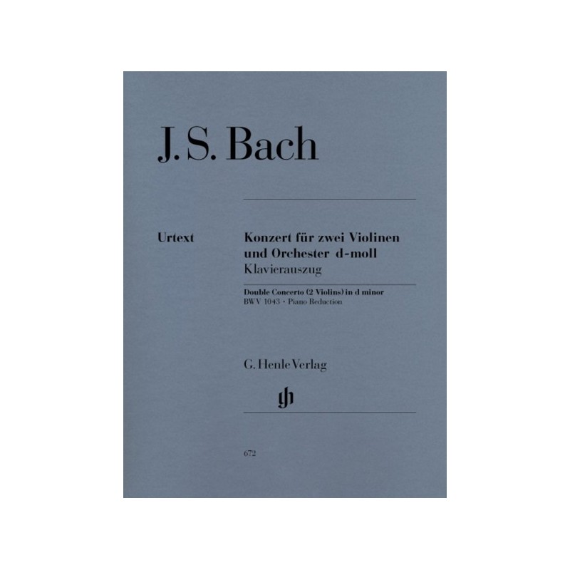 9790201806723HN672 Double Concerto In D Minor BWV 1043