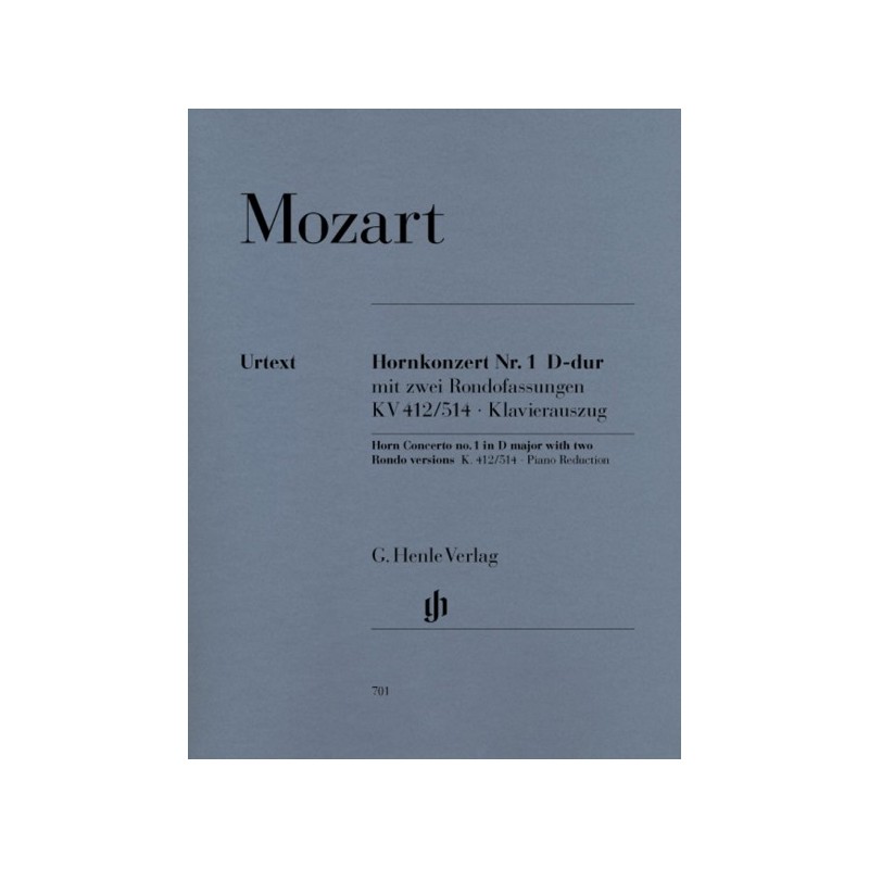 9790201807010HN701 Concerto for Horn and Orchestra No. 1 D major