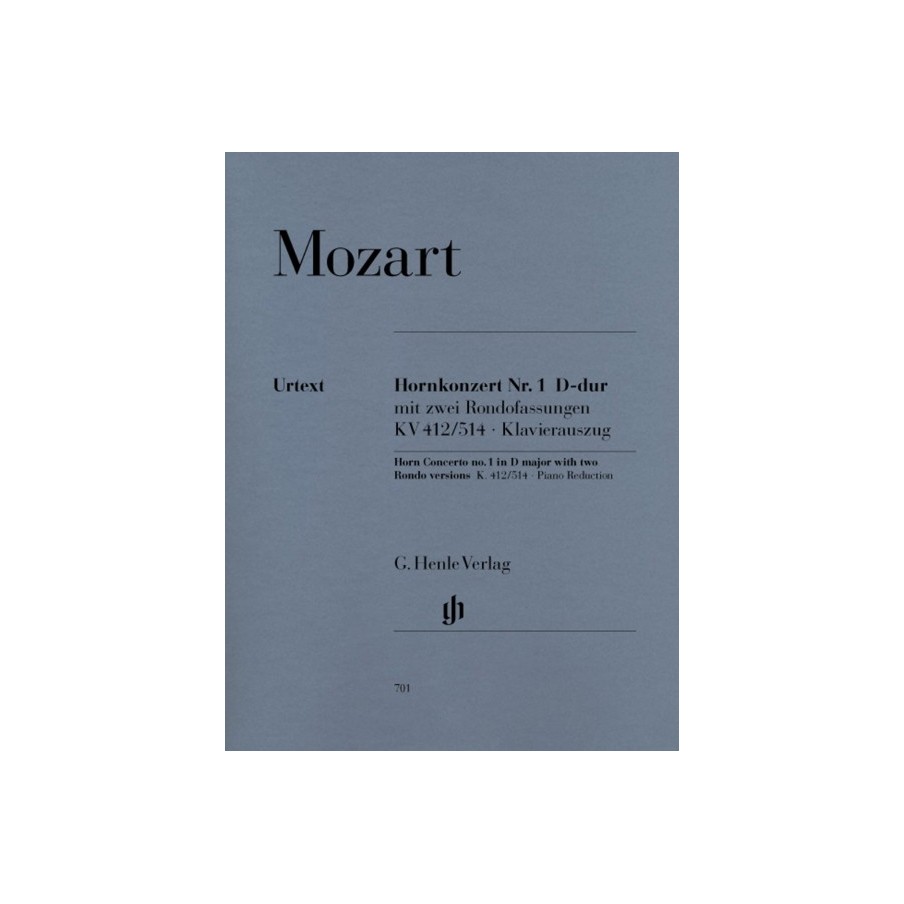 9790201807010HN701 Concerto for Horn and Orchestra No. 1 D major