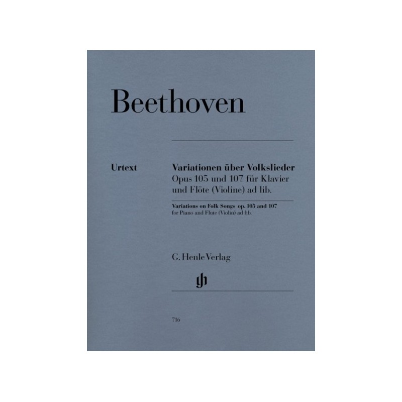 9790201807164HN716 Variations On Folk Songs Op.105 And 107