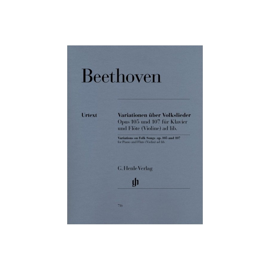 9790201807164HN716 Variations On Folk Songs Op.105 And 107