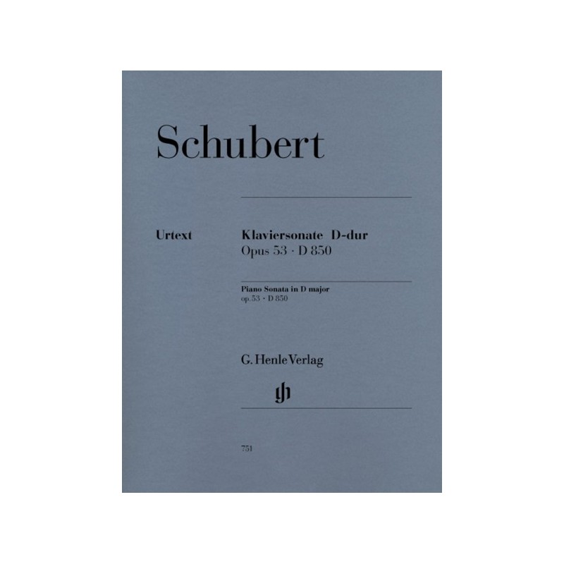 9790201807515HN751 Sonate D-Dur Opus 53 D850