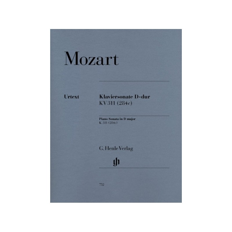9790201807522HN752 Piano Sonata In D Major KV 311